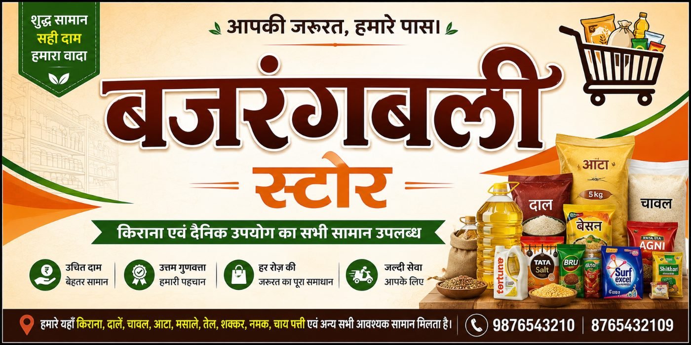BAJRANGBALI STORE banner